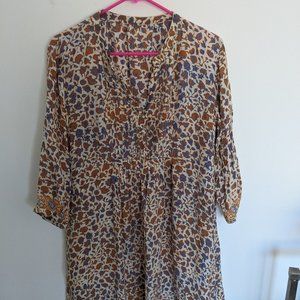 Orange and Blue Beach Dress